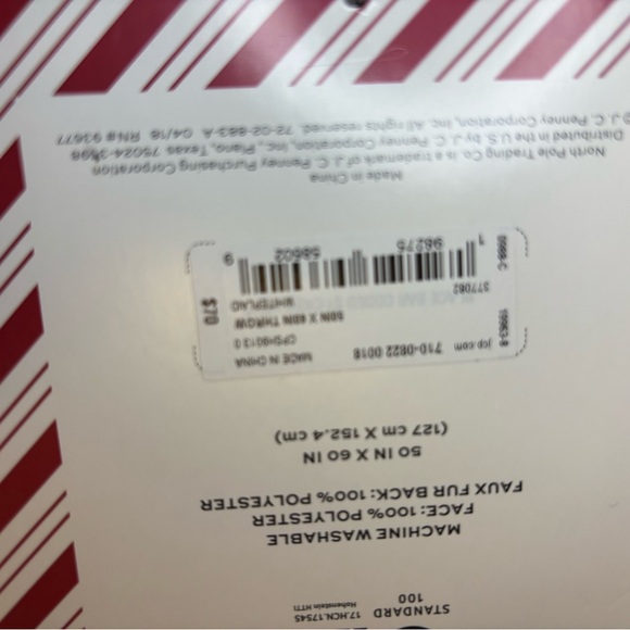 The North Pole Trading Company Chenelle Throw Blanket and Matching Pillow NWT - Picture 7 of 8